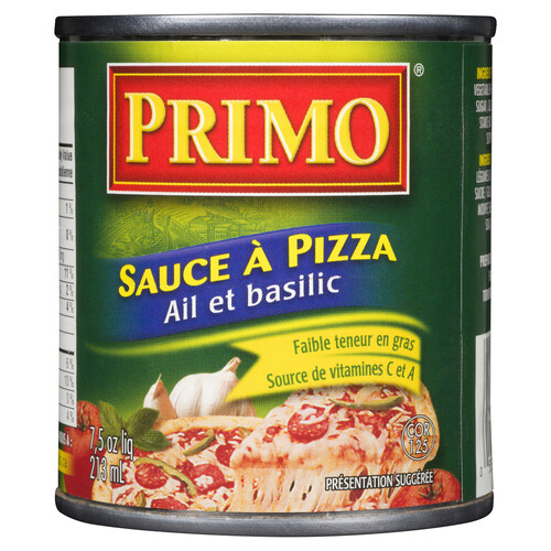 Primo Low In Fat Pizza Sauce Garlic & Basil 213 ml