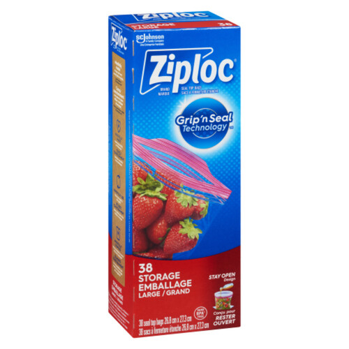 Ziploc Storage Bags Large 38 Count