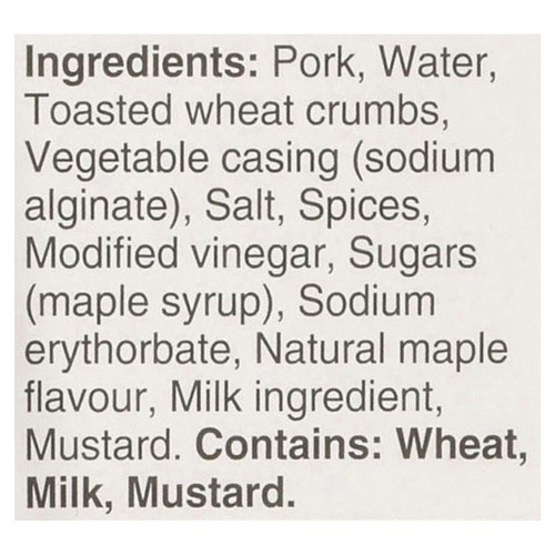 Lafleur Pork Sausage Maple 375 g