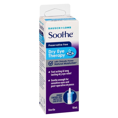 Bausch & Lomb Soothe Lubricant Eye Drops Dry Eye Therapy 10 ml