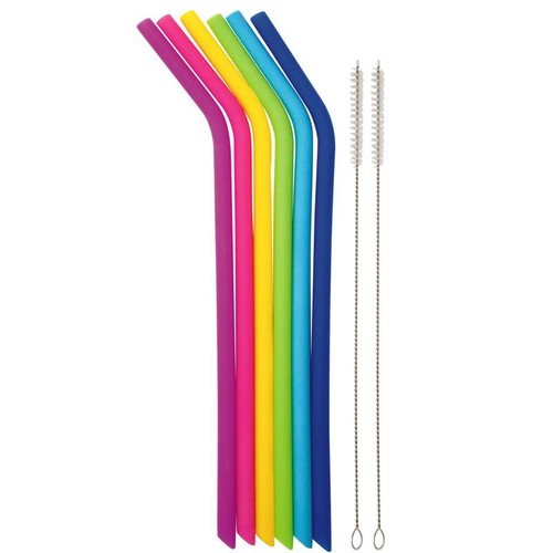 Danesco Silicone Straws 6 Pack