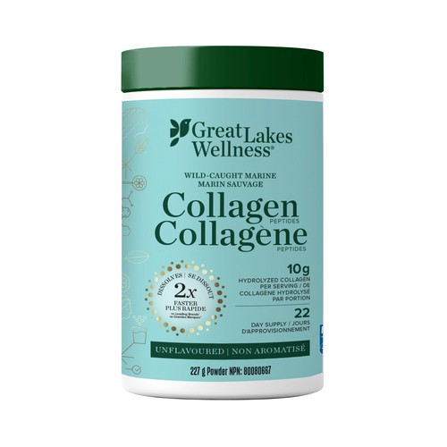 Great Lakes Wellness Collagen Peptides Powder Unflavoured 227 g