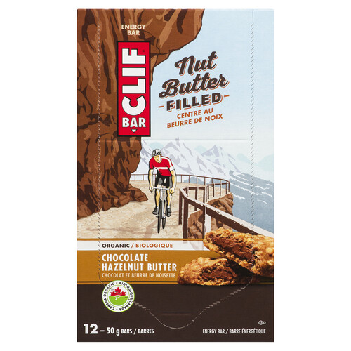 Clif Organic Energy Bar Nut Butter Filled Chocolate Hazelnut 12 x 50 g