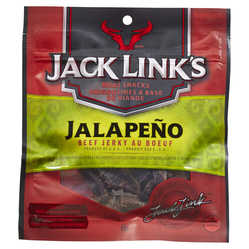 Jack Link's Meat Snacks Jerky Beef Jalapeno 80 g