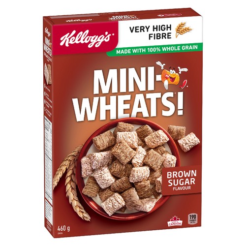 Kellogg's Mini Wheats Cereal Brown Sugar 460 g