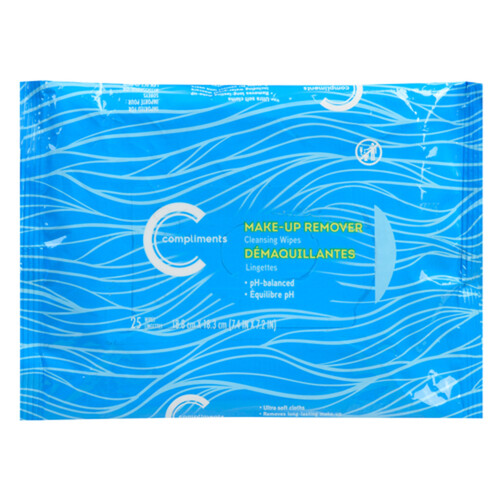 Compliments Makeup Remover Cleansing Wipes 25 Sheets