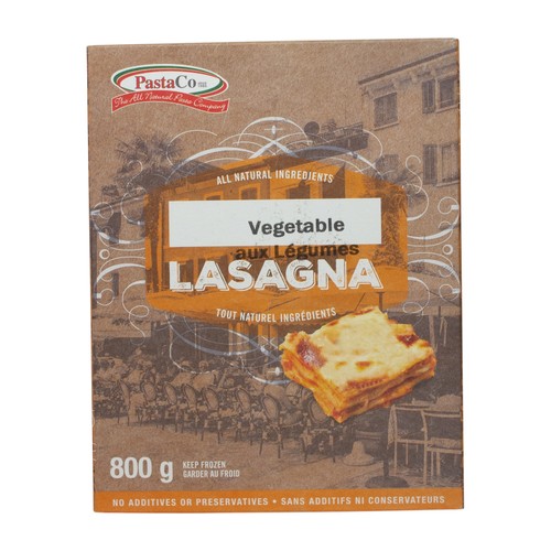 PastaCo Vegetable Lasagna 800 g (frozen)