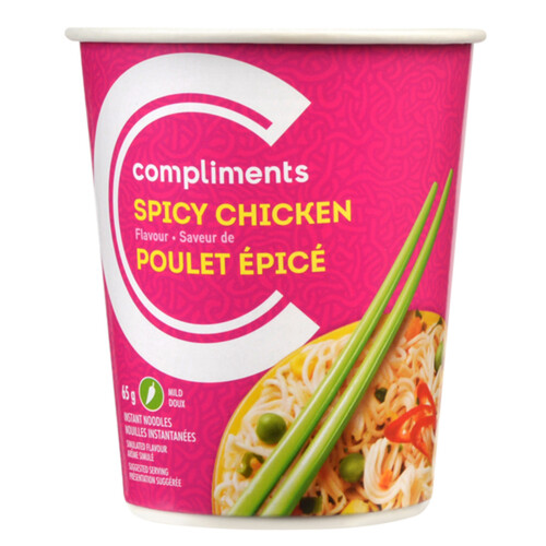 Compliments Instant Noodles Spicy Chicken 65 g