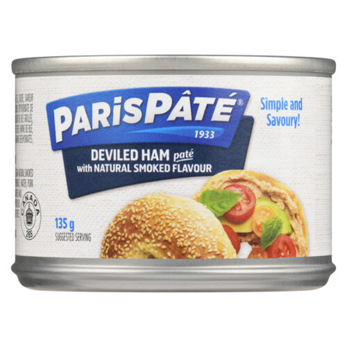 Paris Paté  Sugar Free Deviled ham Meat spread Smoke flavor  135 g