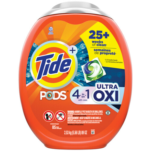 Tide Laundry Detergent Pods With Ultra Oxi 2.53 kg