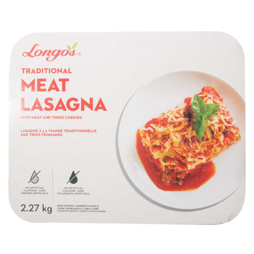 Longo's Frozen Meat Lasagna Traditional 2.27 kg