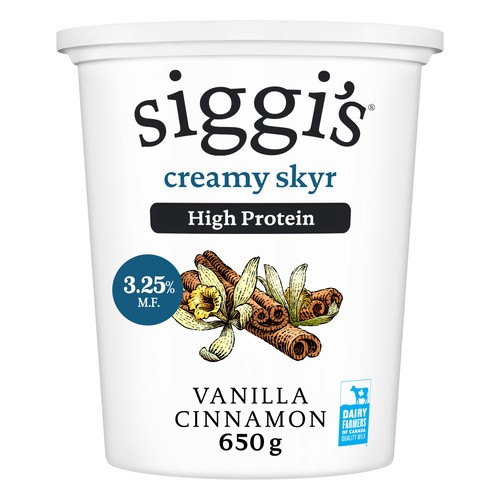 Siggi's Skyr Yogurt 3.25% Vanilla Cinnamon 650 g