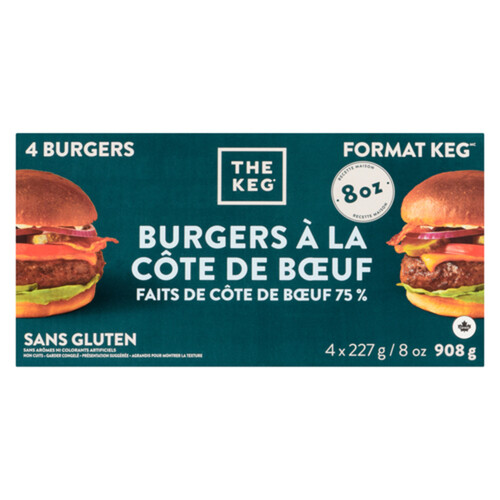 The Keg Gluten-Free Frozen Prime Rib Beef Burger 908 g
