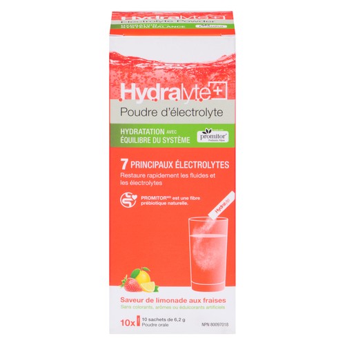 Hydralyte  Plus Digestive Powder Strawberry Lemon 10 EA