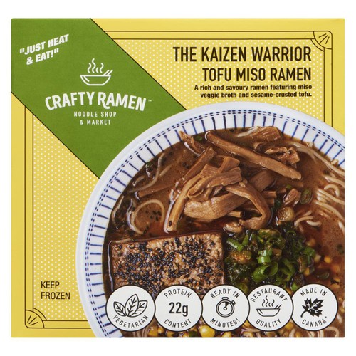 Crafty Ramen Frozen Ramen The Kaizen Warrior Tofu Miso 520 g