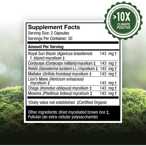 Host Defense Stamets7 Daily Immune Supplement 60 EA