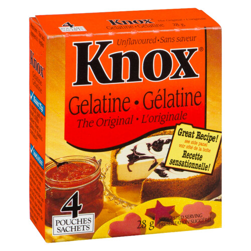 Knox Gelatine Unflavoured 4 x 7 g