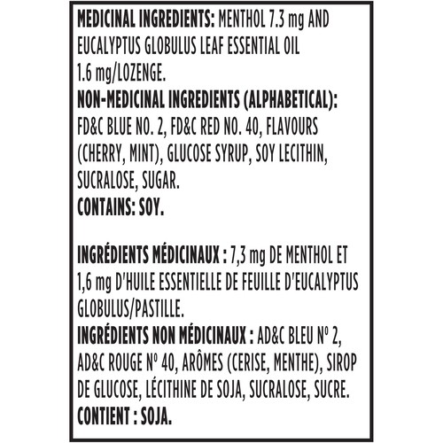 Halls Mentho-Lyptus Cherry Cough Drops 4 x 9 EA