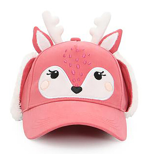 FlapJack 3D Winter Cap With Ear Flaps Deer Medium 1 Count