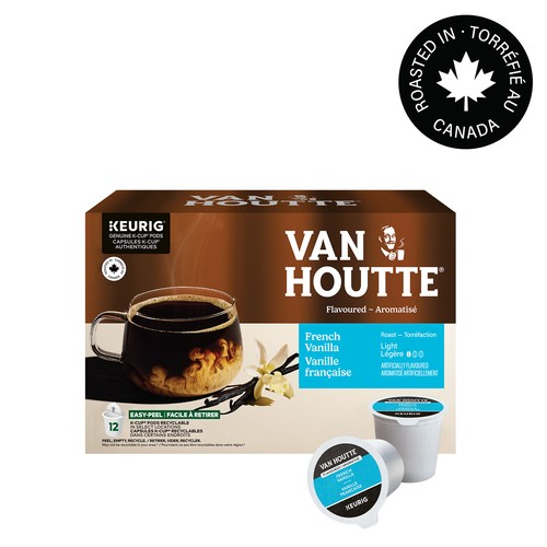 Van Houtte Coffee Pods French Vanilla Light Roast 12 K-Cups 120 g
