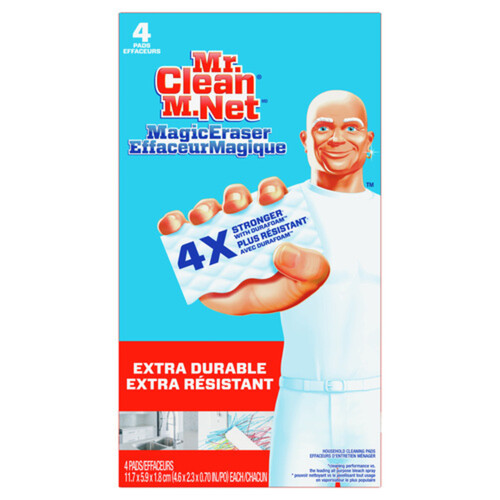 Mr. Clean Magic Eraser Cleaner Pads Extra Power 4 Count