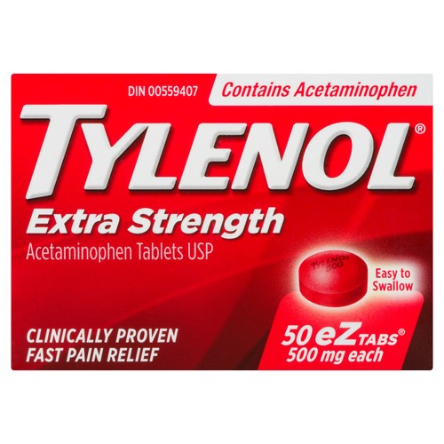 Tylenol Pain Relief Extra Strength Tablets 50 EA