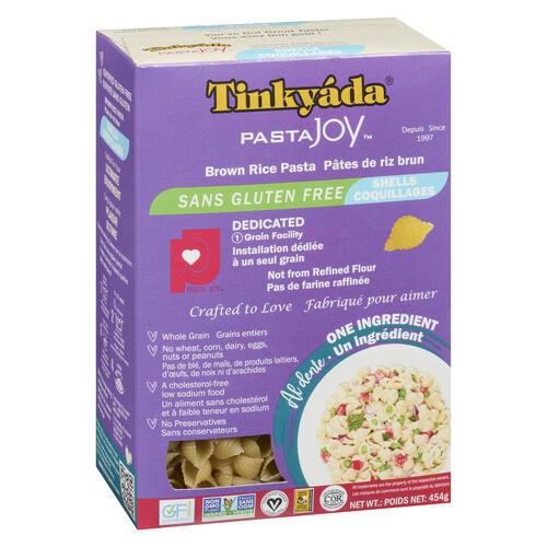 Tinkyáda Pasta Joy Gluten-Free Brown Rice Pasta Shells 454 g