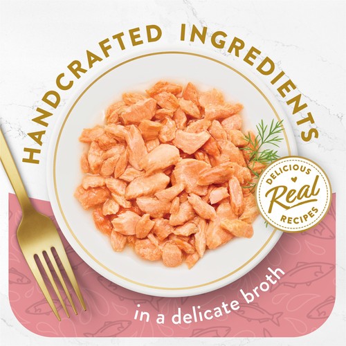 Fancy Feast Hors d'Oeuvre Cat Treats Steamed Wild Alaskan Salmon Appetizer 57 g