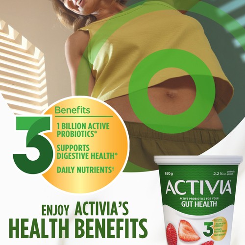 Activia 2.2% Yogurt With Probiotics Strawberry Flavour 650 g