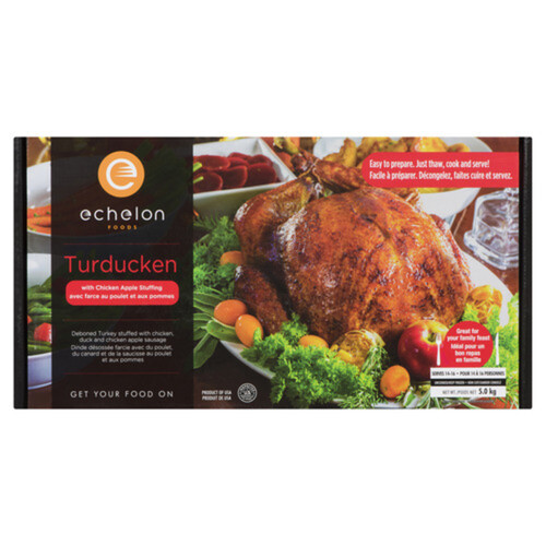 Echelon Foods Frozen Turducken Chicken Apple Stuffing 5 kg