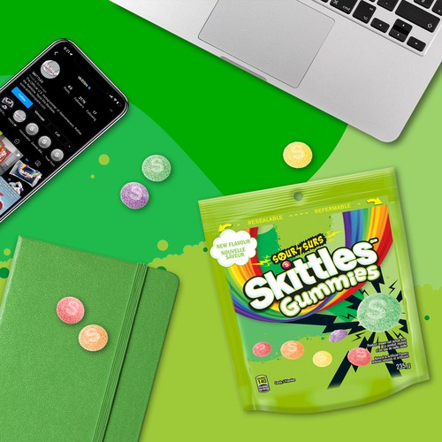 Skittles Gummies Candy Sour 235 g