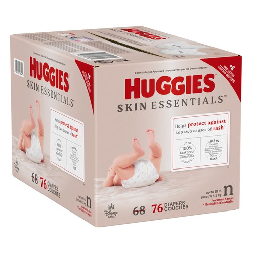 Huggies Skin Essentials Newborn Diapers Newborn 76 Ct