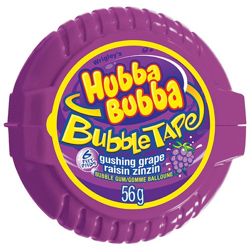 Hubba Bubba Bubble Gum Tape Roll Grape 56 g