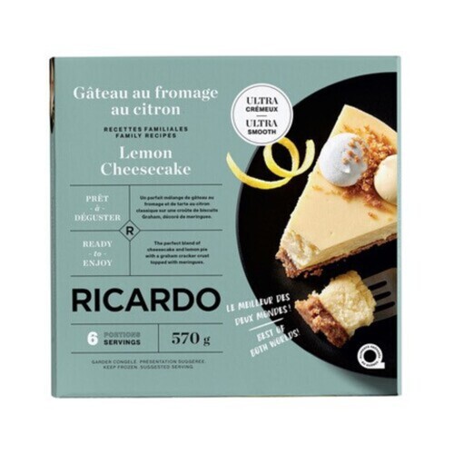 RICARDO Frozen Cheesecake Lemon 570 g 