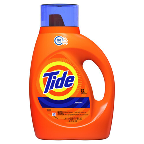 Tide Liquid Laundry Detergent Original HE 32 Loads 1.36 L