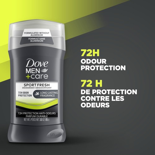 Dove Men+Care Deodorant Stick Sport Fresh Aluminum-Free Deodorant Formula 85 g