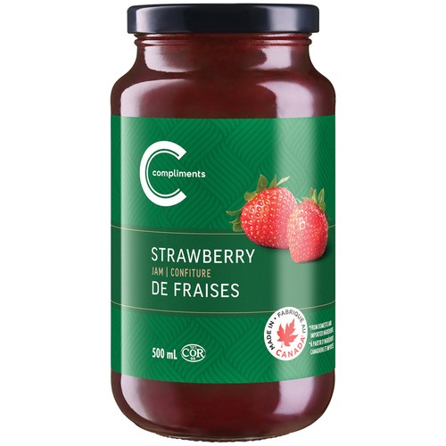 Compliments Jam Strawberry 500 ml