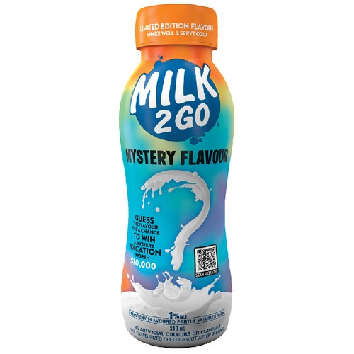 Milk 2 Go 1% Milk Mystery Falvoured 310 ml
