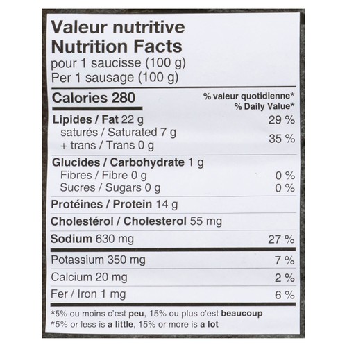DuBreton Organic Italian Sausage Hot 400 g
