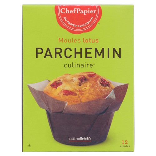 Paper Chef Culinary Parchment Baking Cups Lotus 12 EA