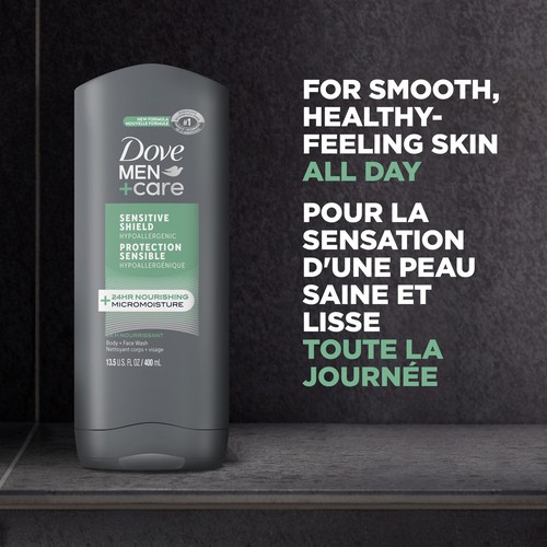 Dove Men+Care Sensitive Shield Body And Face Wash Technology 400 ml