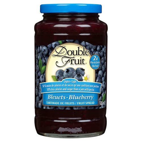Double Fruit Jam Light Blueberry 500 ml