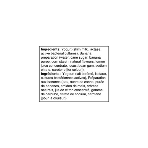 Oikos Lactose-Free 0% Greek Yogurt Banana 4 x 100 g