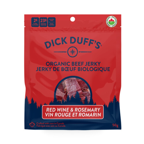 Dick Duff's Organic Beef Jerky Red Wine & Rosemary 50 g