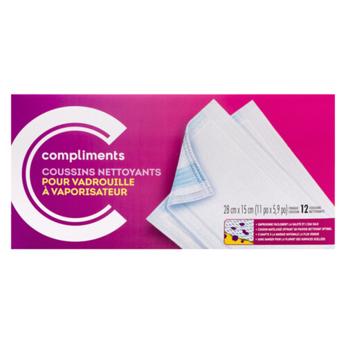 Compliments Spray Mopping Pad Refills 12 Pack