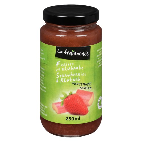 La Fraisonnee Spread Strawberry & Rhubarb 250 ml