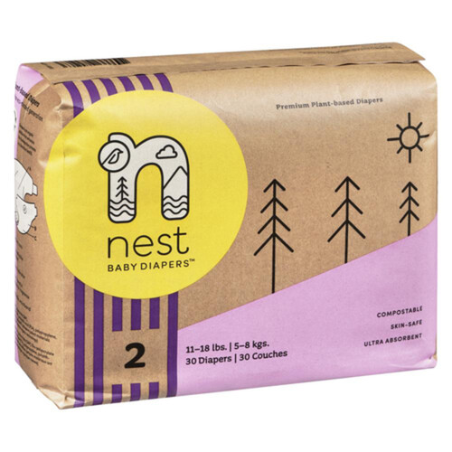 Nest Baby Diapers Size 2 30 Count