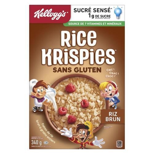 Kellogg's Rice Krispies Gluten-Free Cereal Brown Rice 340 g