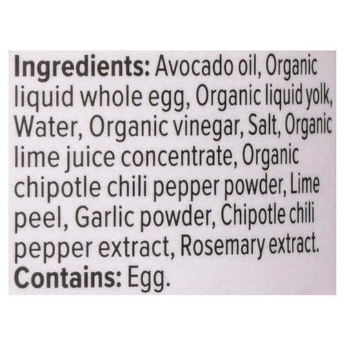 Primal Kitchen Real Mayonnaise Made With Avocado Oil Mayo Chipotle Lime 355 ml