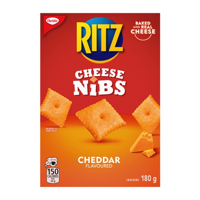 Ritz Cheese Nibs Cheddar Crackers 180 g - Voilà Online Groceries & Offers